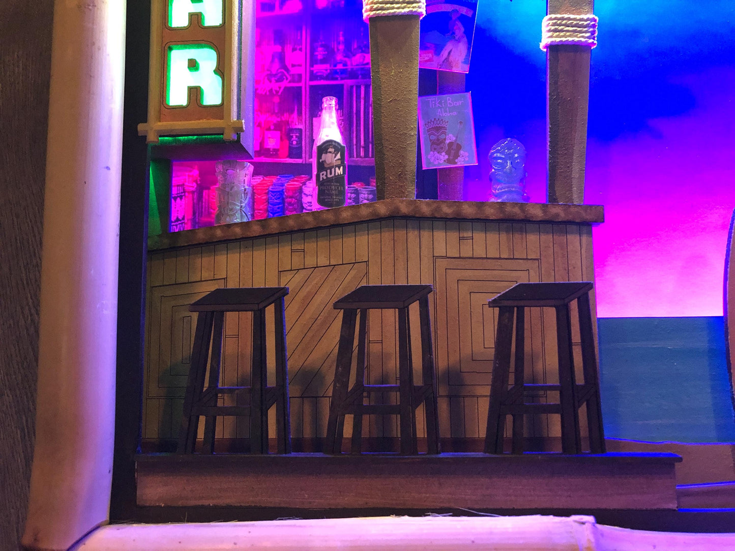 Beach Bar Diorama Wall Decor