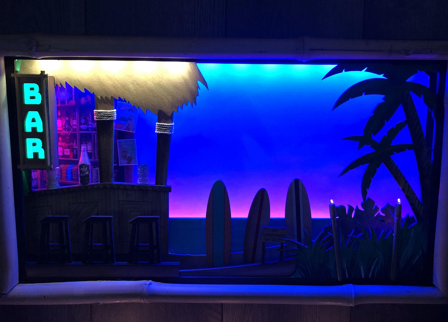 Beach Bar Diorama Wall Decor