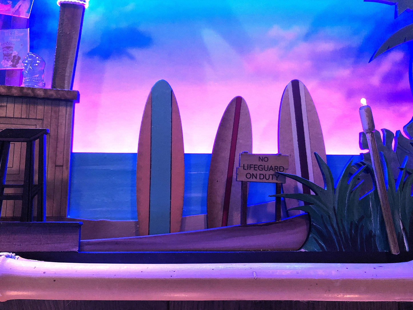 Beach Bar Diorama Wall Decor